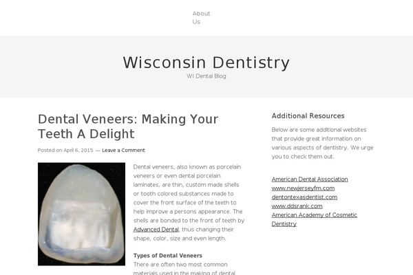 WordPress website example screenshot