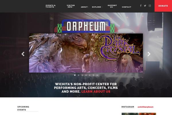 wichitaorpheum.com site used Orpheum