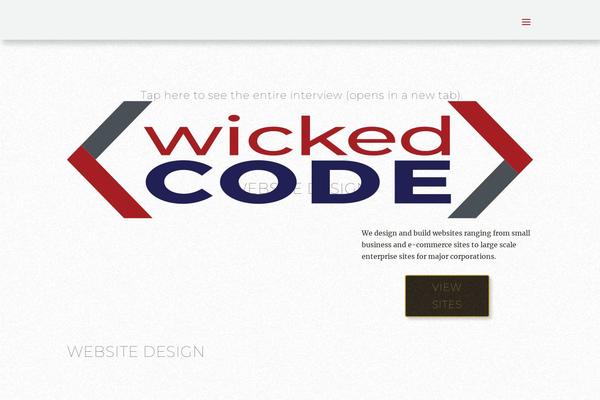 wickedcode.com site used Wicked-codechildtheme