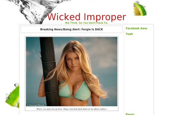 wickedimproper.com site used Constructor