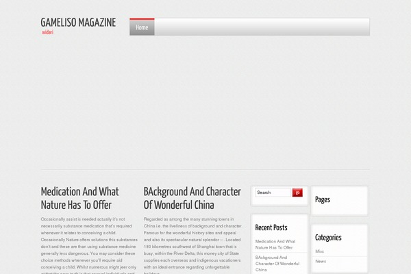 Gamelisomagazine theme site design template sample