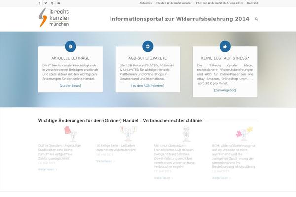 WordPress website example screenshot
