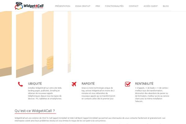 widget4call.fr site used Unify