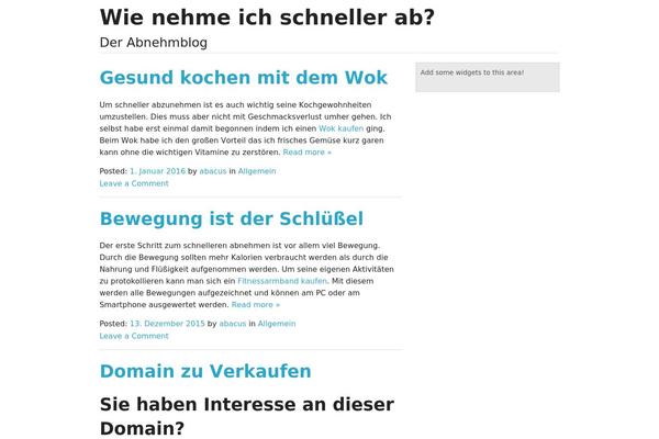 WordPress website example screenshot