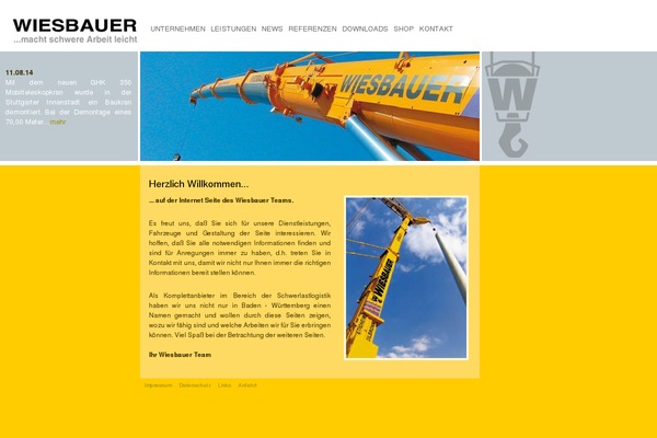 wiesbauer-krane.de site used Wiesbauer-theme