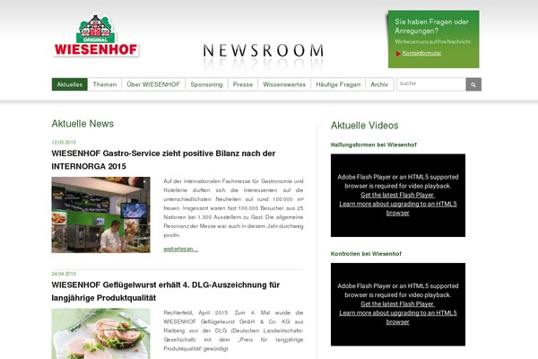 wiesenhof-news.de site used Wiesenhof