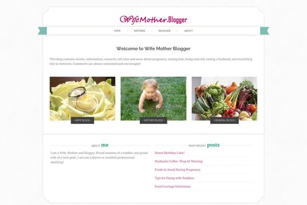 wifemotherblogger.com site used Sugar & Spice pro