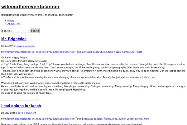 WordPress website example screenshot