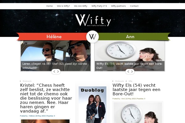 wifty.be site used November-theme