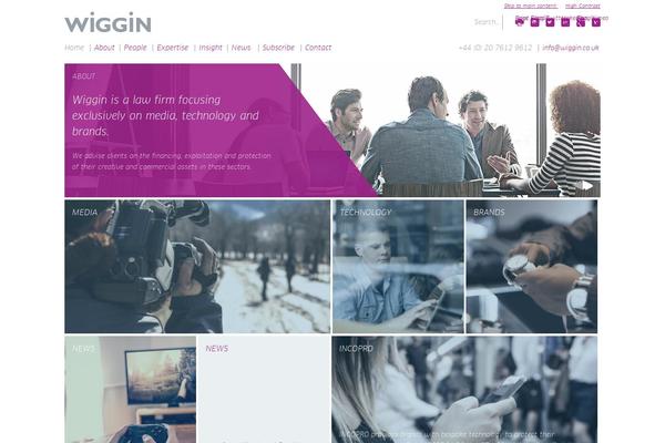 wiggin.co.uk site used Wiggin