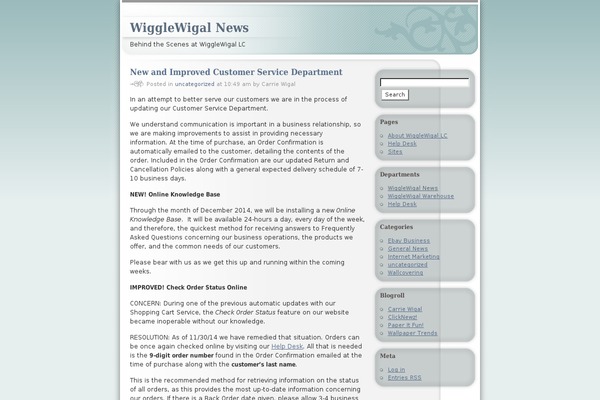 WordPress website example screenshot