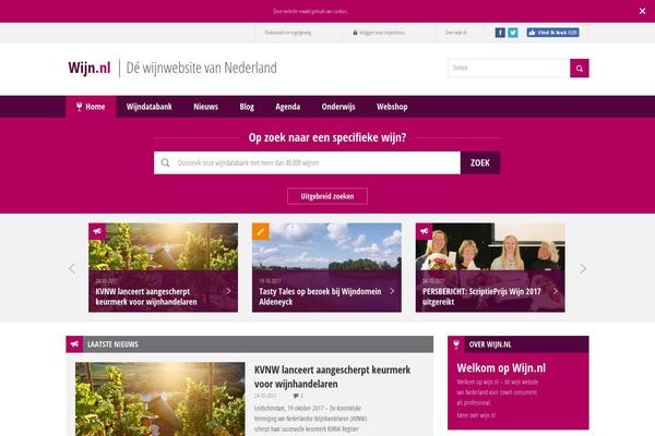 wijn.nl site used Theme-grapevine