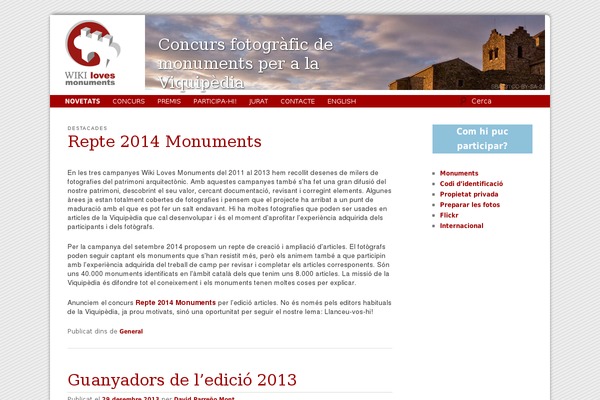 wikilovesmonuments.cat site used Wlm