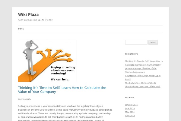 WordPress website example screenshot