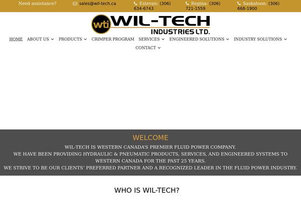 wil-tech.ca site used Cherryframework4-wil-tech