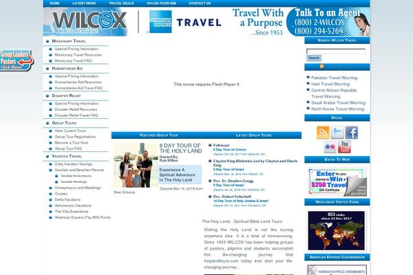 wilcoxtravel.com site used Wilcox_travel_simple_v2.0