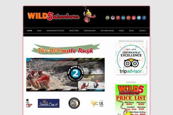 wild5adventures.co.za site used Twentytwelve-wild5