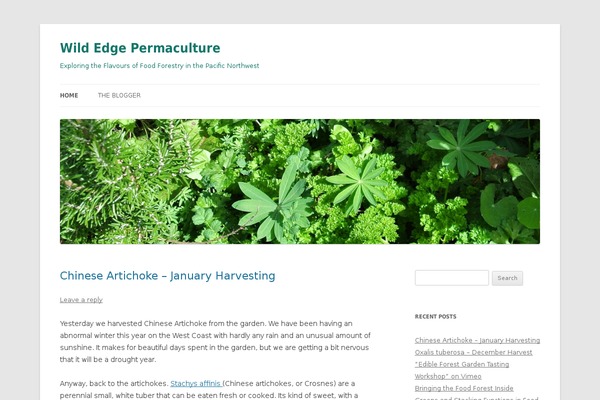 wildedgepermaculture.com site used Twenty Twelve