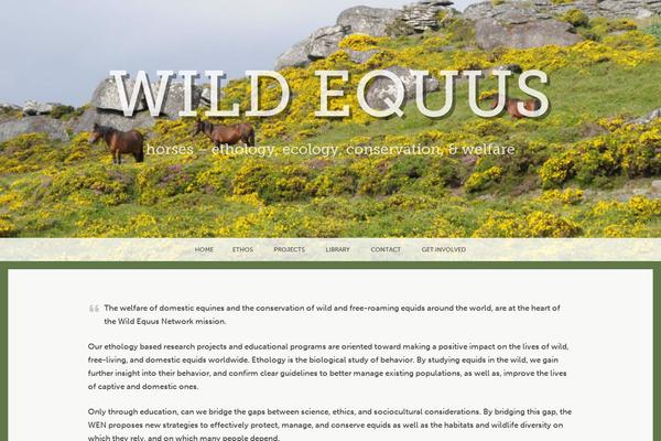 wildequus.org site used Wildlife-lite
