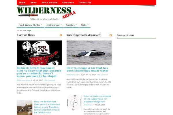 wildernessarena.com site used Newsup-pro