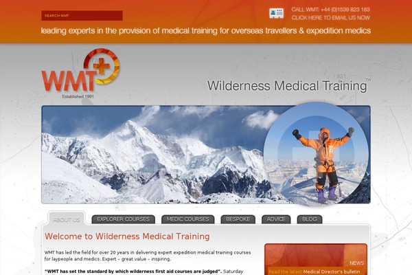 wildernessmedicaltraining.co.uk site used Wmt