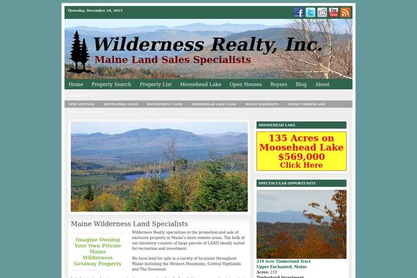 wildernessrealty.com site used Wpr-themes