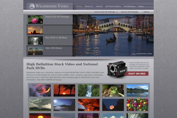 Wilderness theme site design template sample