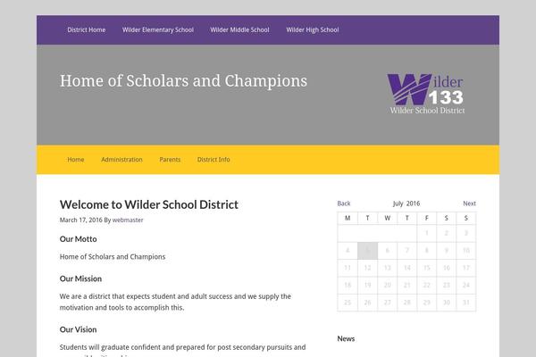 wilderschools.org site used Bg-mobile-first-schools