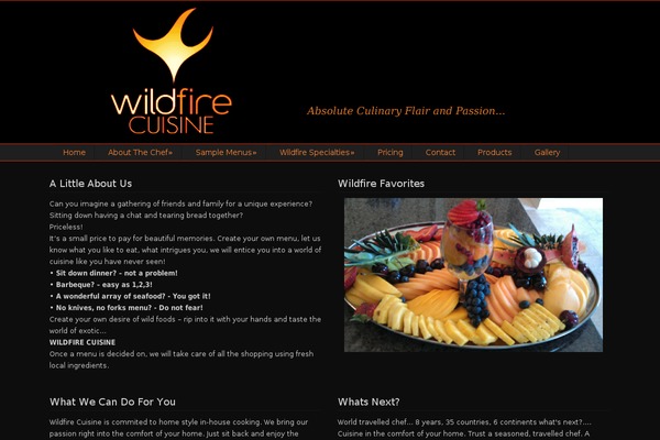 wildfirecuisine.com site used Dynamik