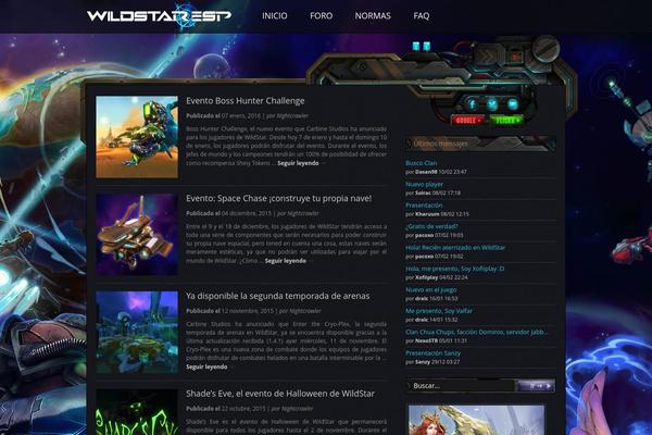 wildstar-esp.com site used Wildstar