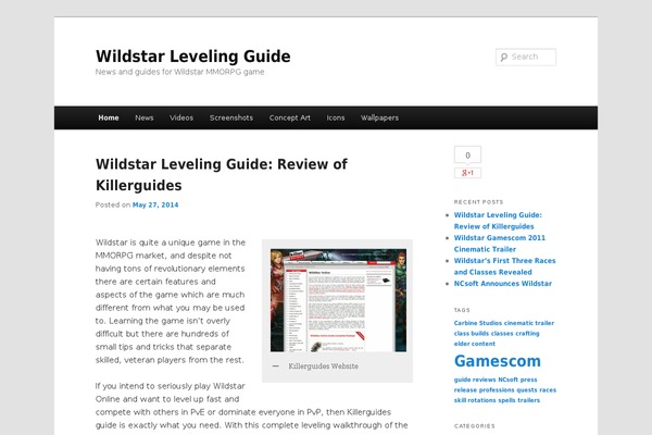 Twenty Eleven theme site design template sample