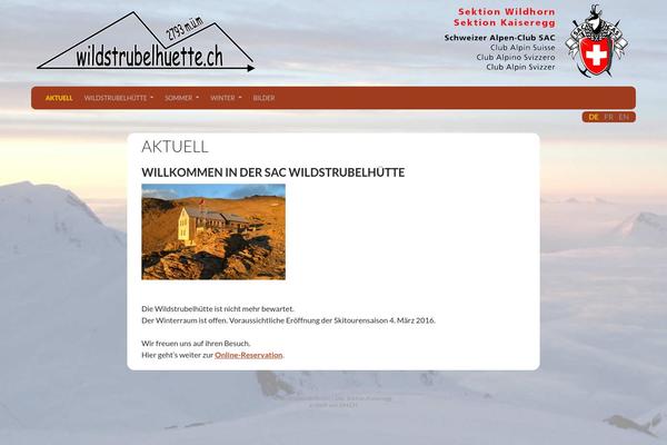 wildstrubelhuette.ch site used Wildstrubelhuette