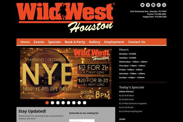 wildwesthouston.com site used Onelive-venue