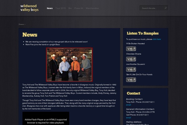 wildwoodvalleyboys.net site used Event