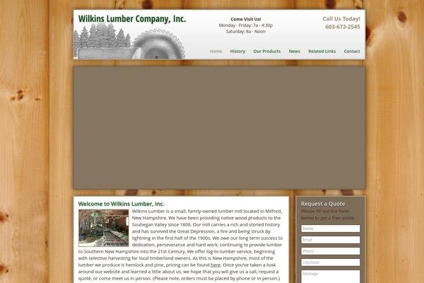 wilkinslumber.com site used Wilkins