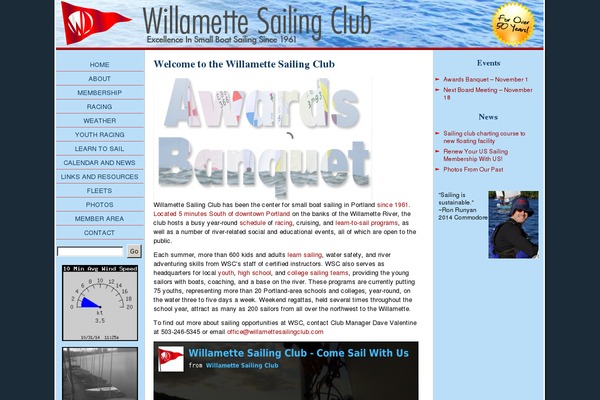 willamettesailingclub.com site used Wsc