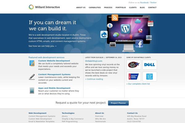 WordPress website example screenshot