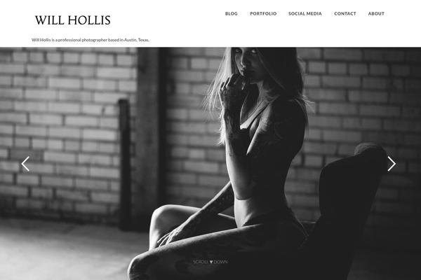 willhollis.com site used Creative Portfolio Responsive