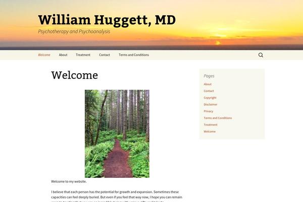 williamhuggett.com site used Twenty Thirteen