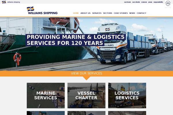 williams-shipping.co.uk site used Williams-theme