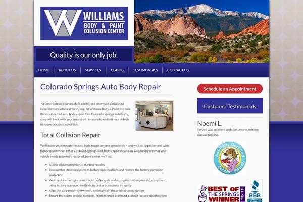 Williams theme site design template sample