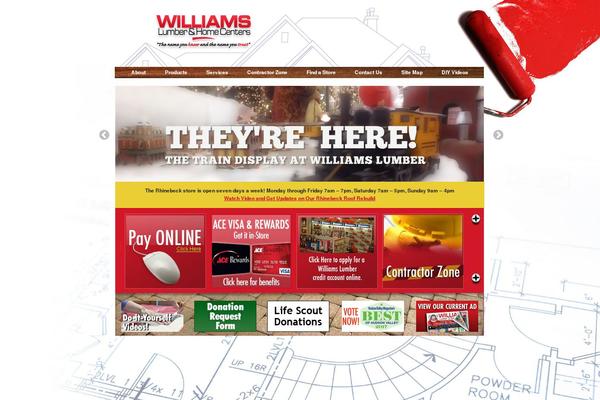 williamslumber.com site used Williams