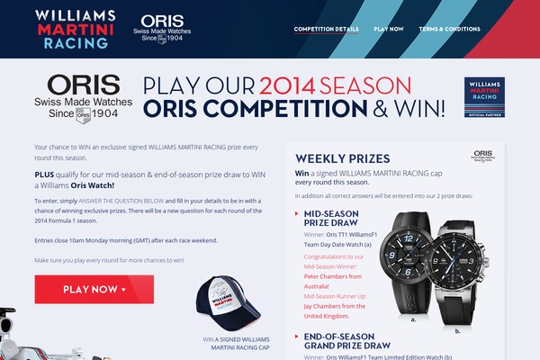 williams theme websites examples