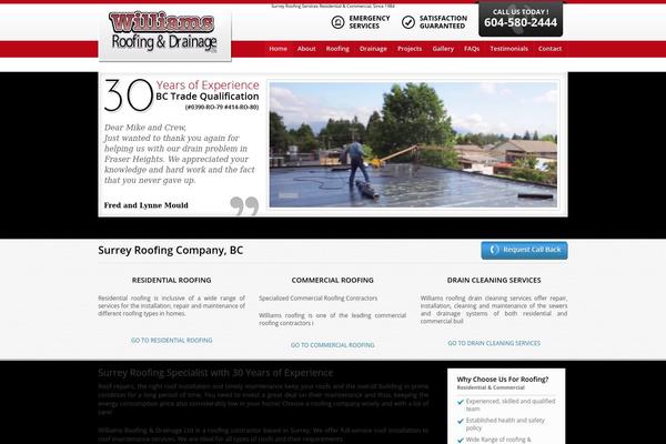 williamsroofing.ca site used Williamsroofing