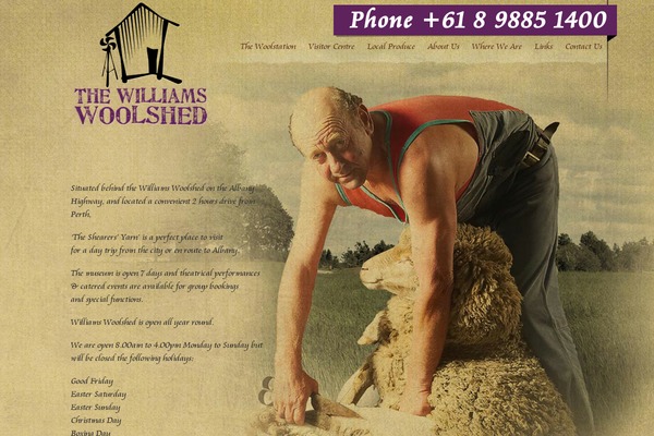 williamswoolshed.com.au site used Woolshed