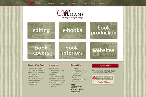 williamswriting.com site used Williams-2011-theme