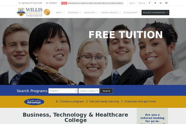 williscollege.com site used Myuniversity_child