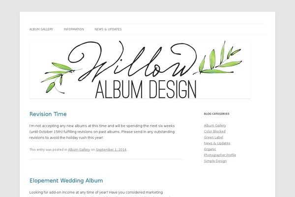 Twenty Twelve theme site design template sample