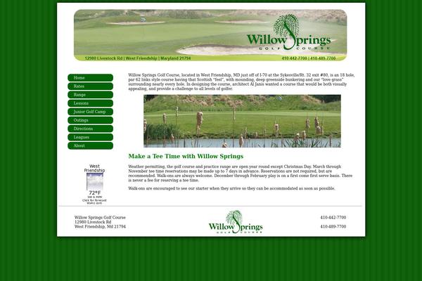 willowspringsgolfcourse.com site used Tutorial_theme