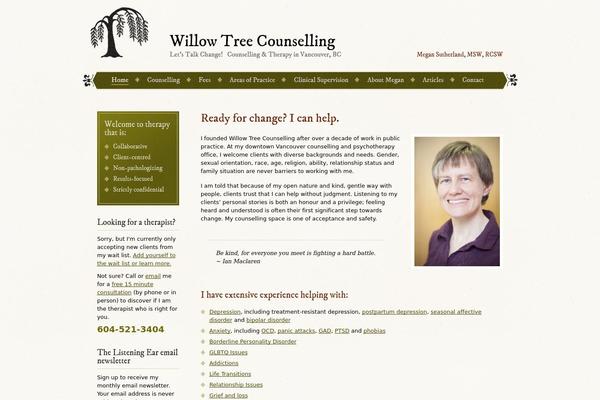 willowtreecounselling.ca site used Willowtree